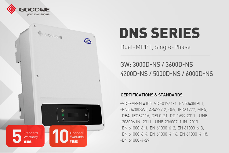 Inversor Goodwe® Serie DNS 3 Kw 2 Mppt