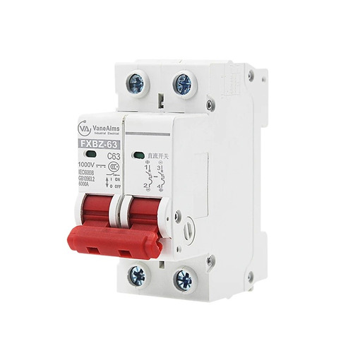 [ITM-CD-2P-20A-500V] Interruptor Termomagnético CD carril DIN. 2 polos 20A, 500 V